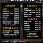 Cardápio Brother Steak House. atualizado com o estoque